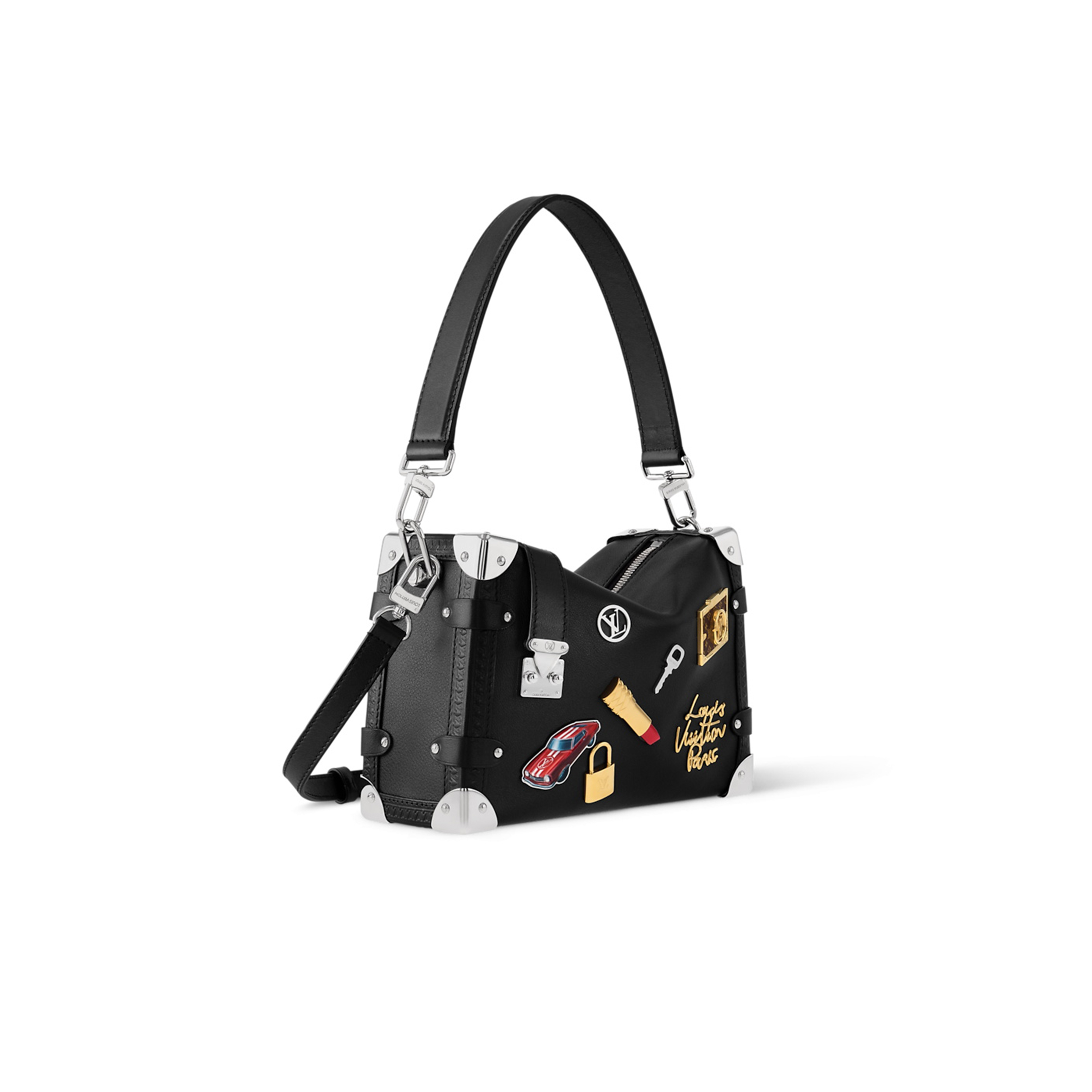 l0*is V*t0n side trunk mm fashion leather m25568 (23.5*16*8.5cm)